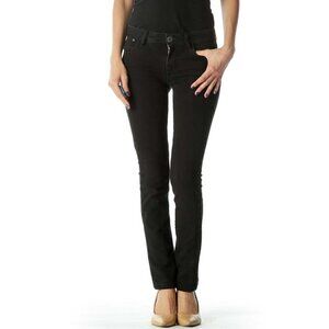 DL1961 Black Stretchy Straight Leg Jeans